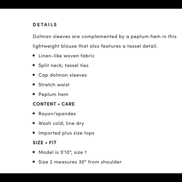 Torrid Multi Striped Woven Dolman Peplum Top - Picture 9 of 9